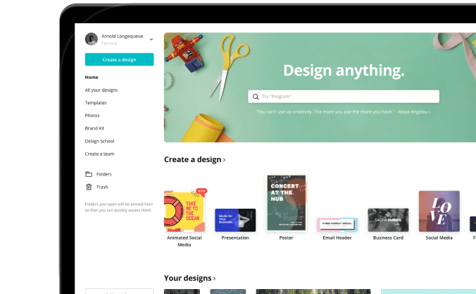 "screenshot of canva tutorial"