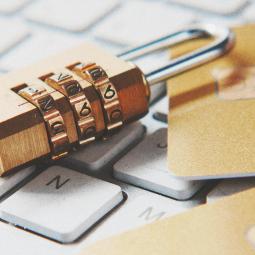 Lock on top of a keyboard