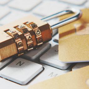 Lock on top of a keyboard